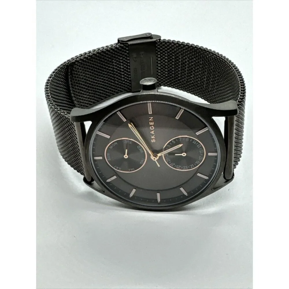 Skagen Holst Multifunction SKW6180 Women's Charcoal Steel Mesh Watch JNA938